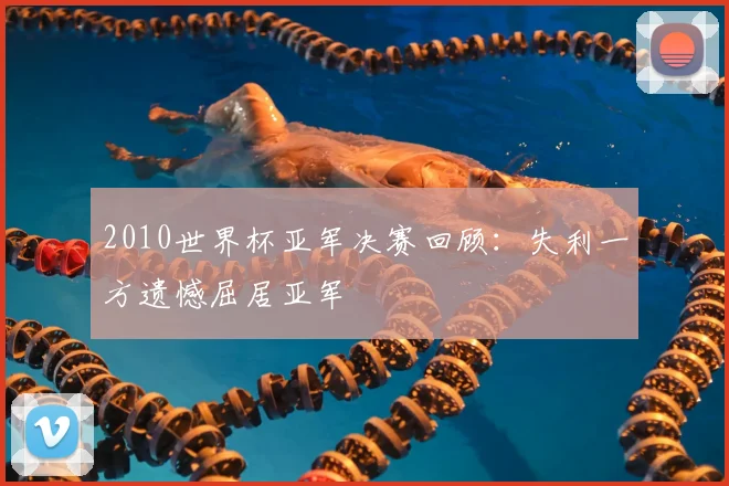 2010世界杯亚军决赛回顾:失利一方遗憾屈居亚军